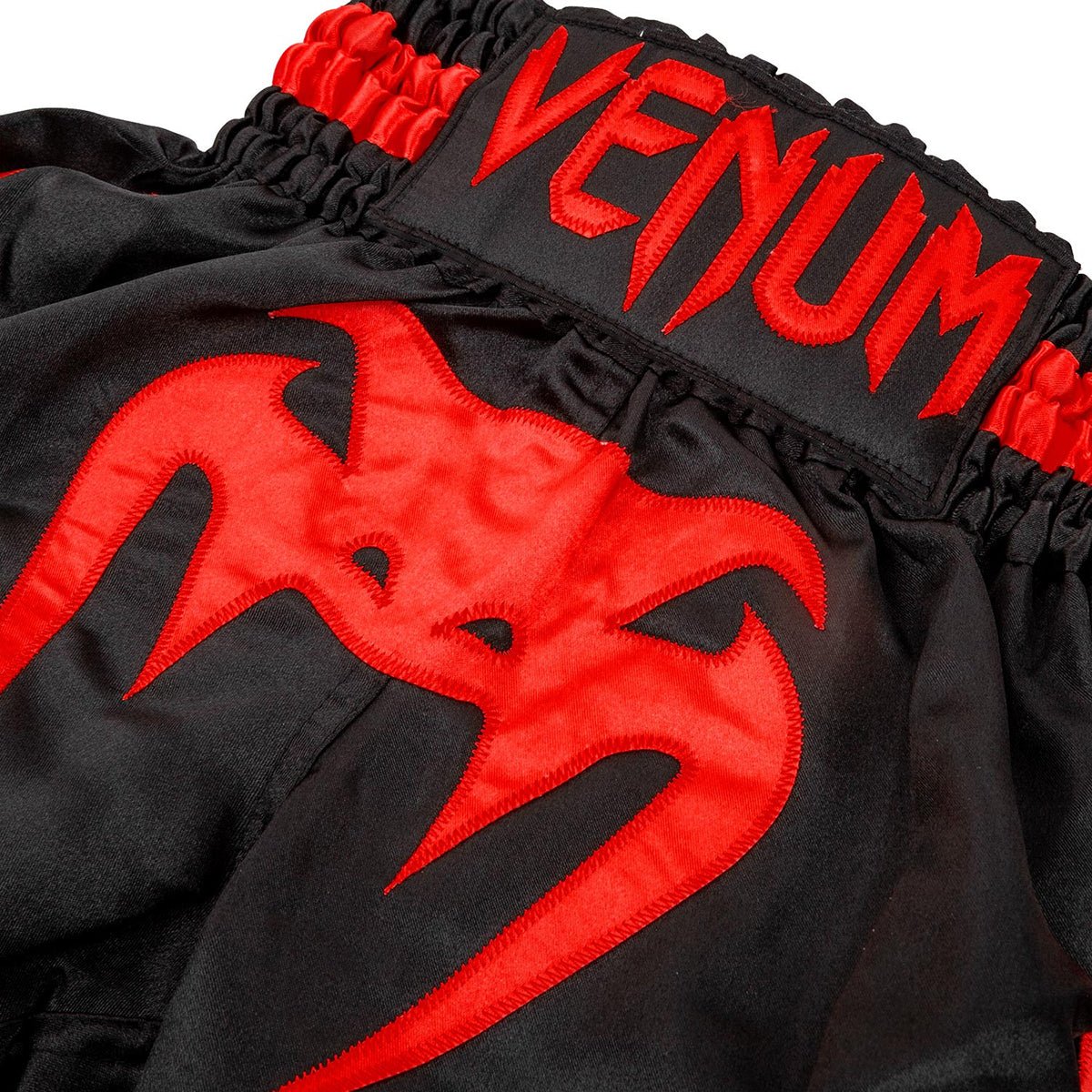 Venum Kids Bangkok Inferno Muay Thai Shorts - Black/Red - Image 3