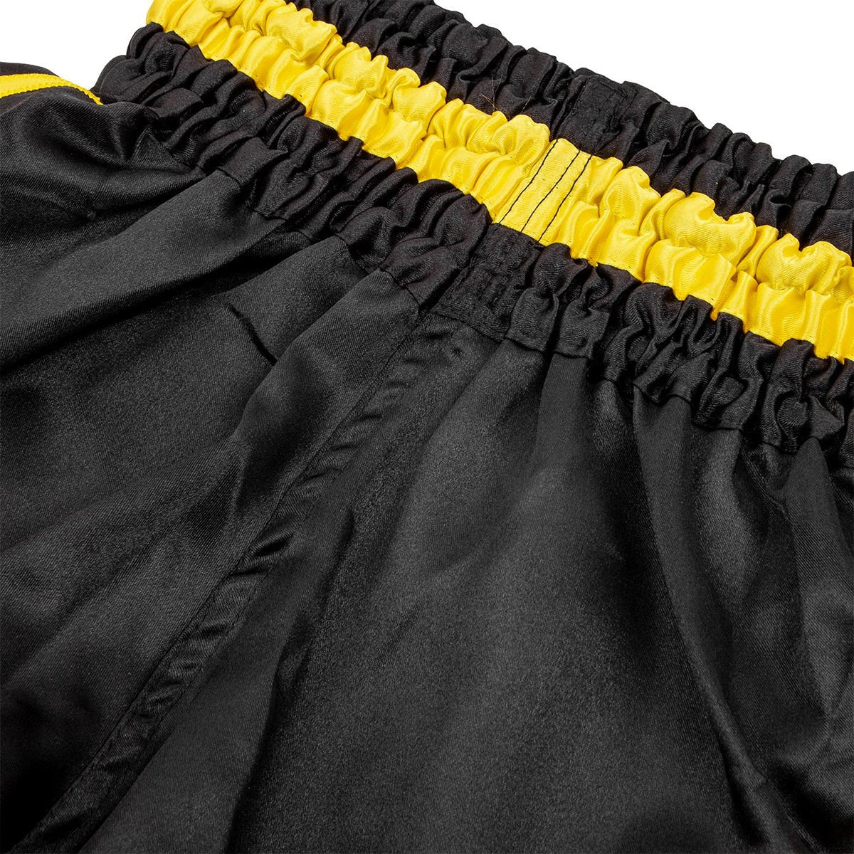 Venum Kids Bangkok Inferno Muay Thai Shorts - Black/Yellow - Image 4
