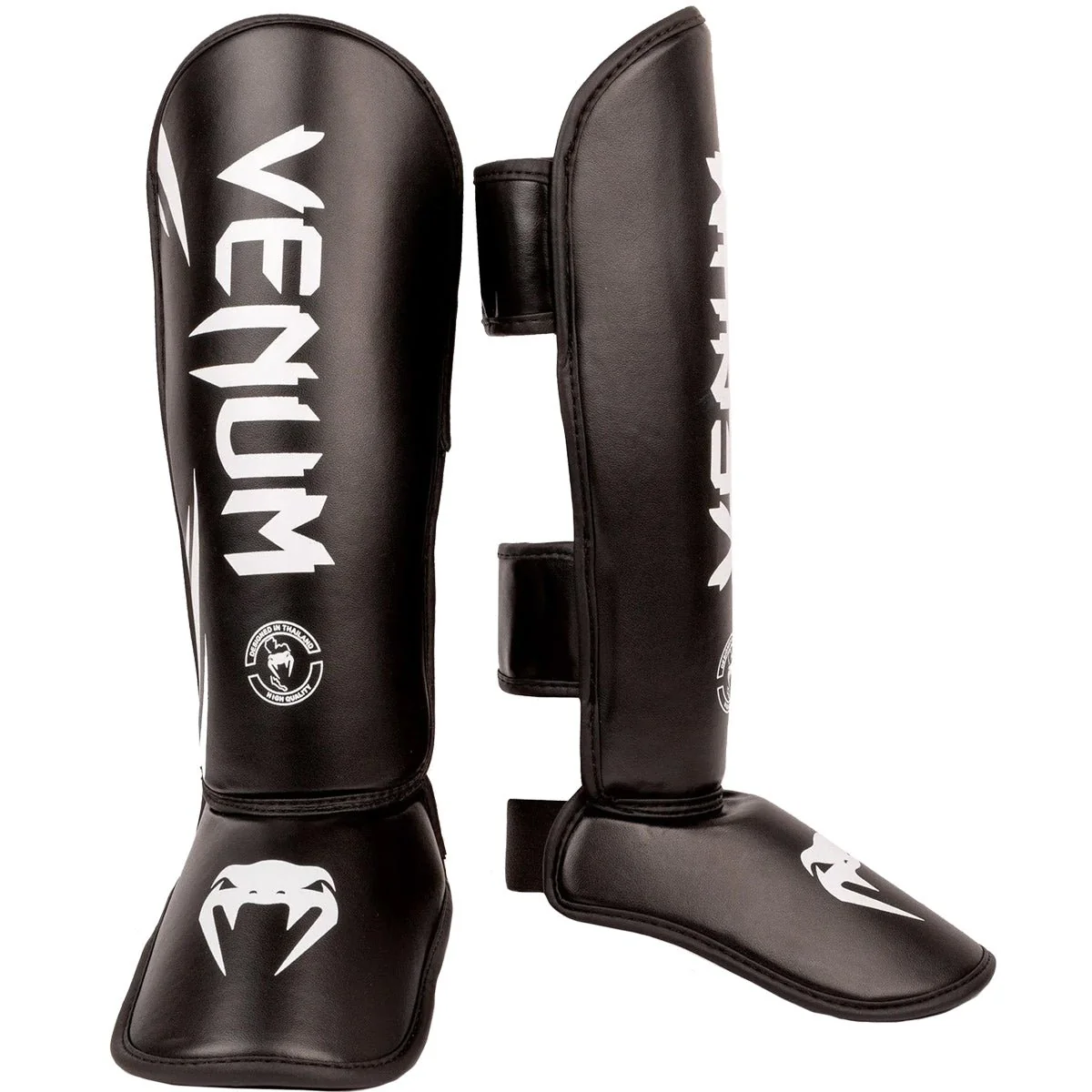 Venum Kid's Challenger Protective Shin Instep Guards - Black/White