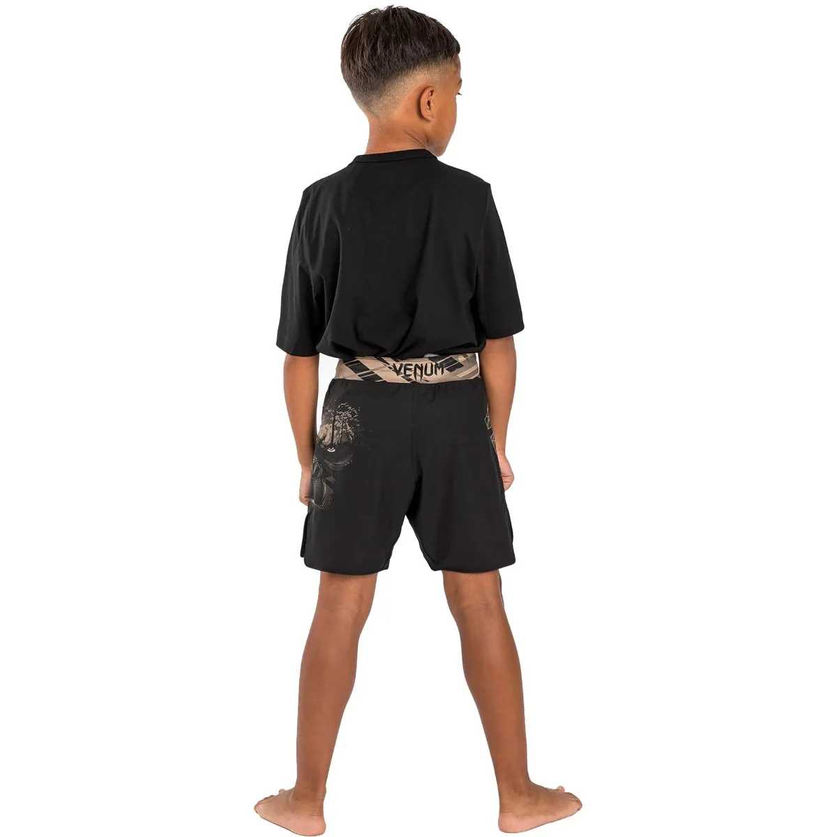 Venum Kid's Gorilla Jungle Fight Shorts - Sand/Black - Image 4