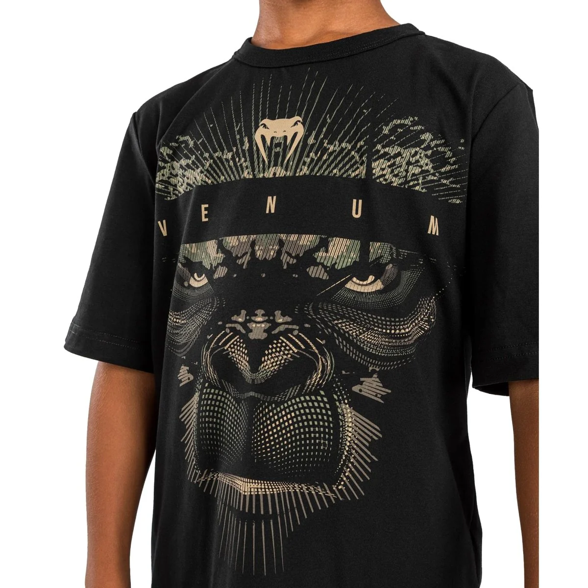 Venum Kid's Gorilla Jungle T-Shirt - Sand/Black