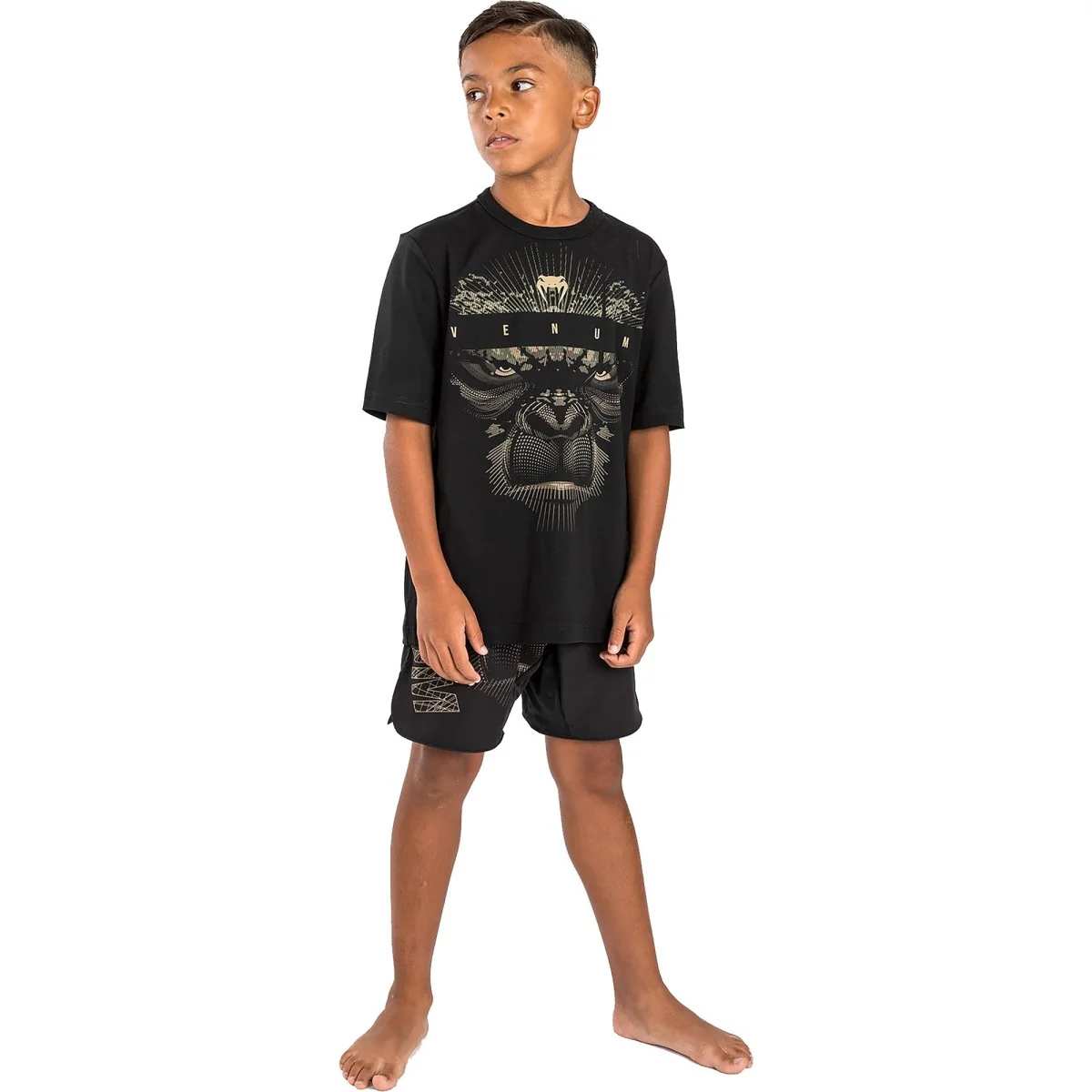 Venum Kid's Gorilla Jungle T-Shirt - Sand/Black - Image 2