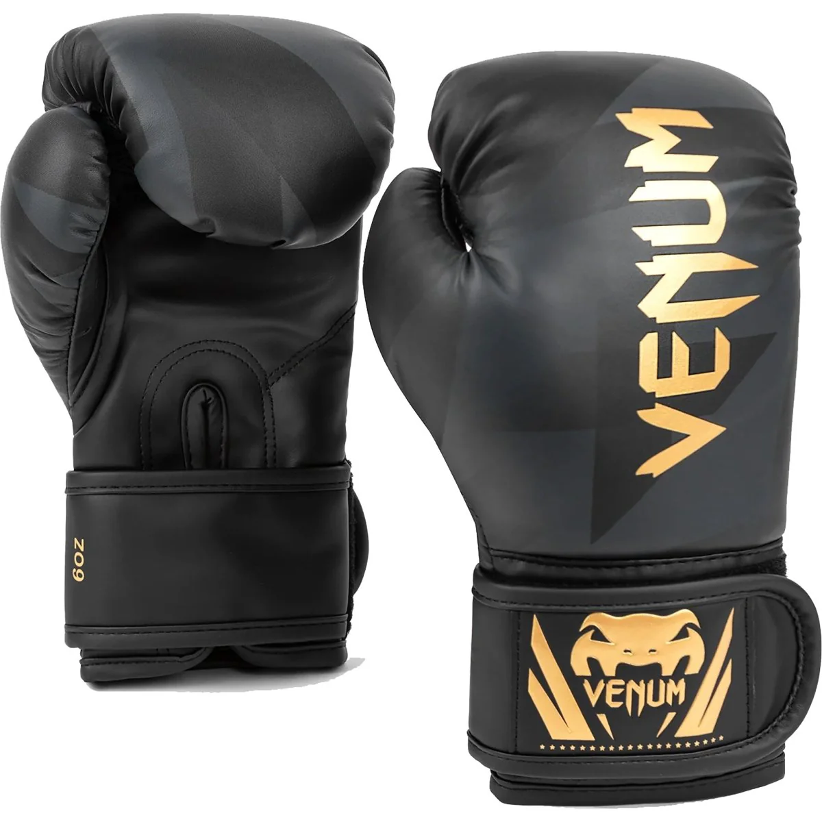 Venum Kid's Razor Hook and Loop Boxing Training Gloves - Black/Gold