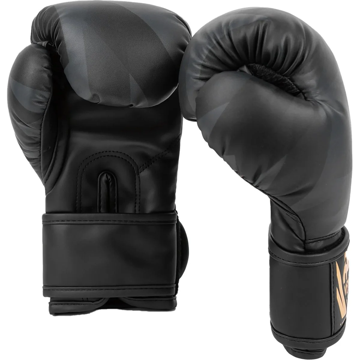 Venum Kid's Razor Hook and Loop Boxing Training Gloves - Black/Gold - Image 2