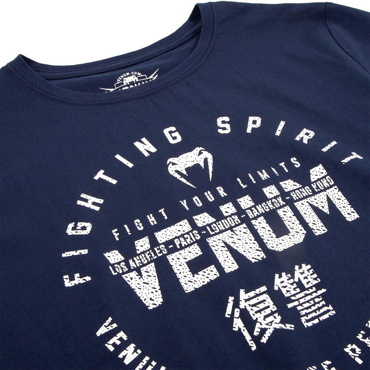 Venum Kids Signature Short Sleeve T-Shirt - Navy Blue - Image 3