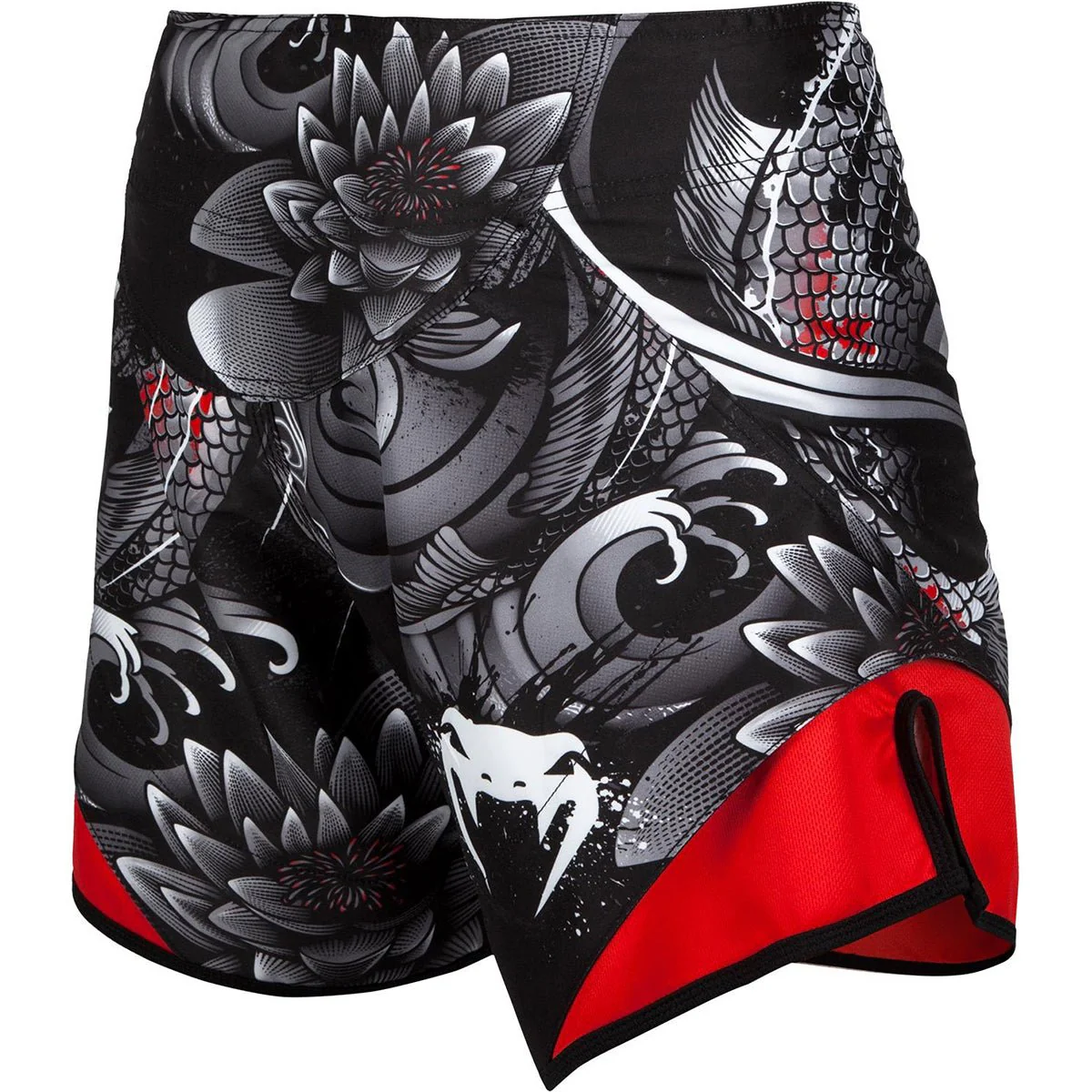 Venum Koi 2.0 Lightweight MMA Fight Shorts - Black/White - Image 4