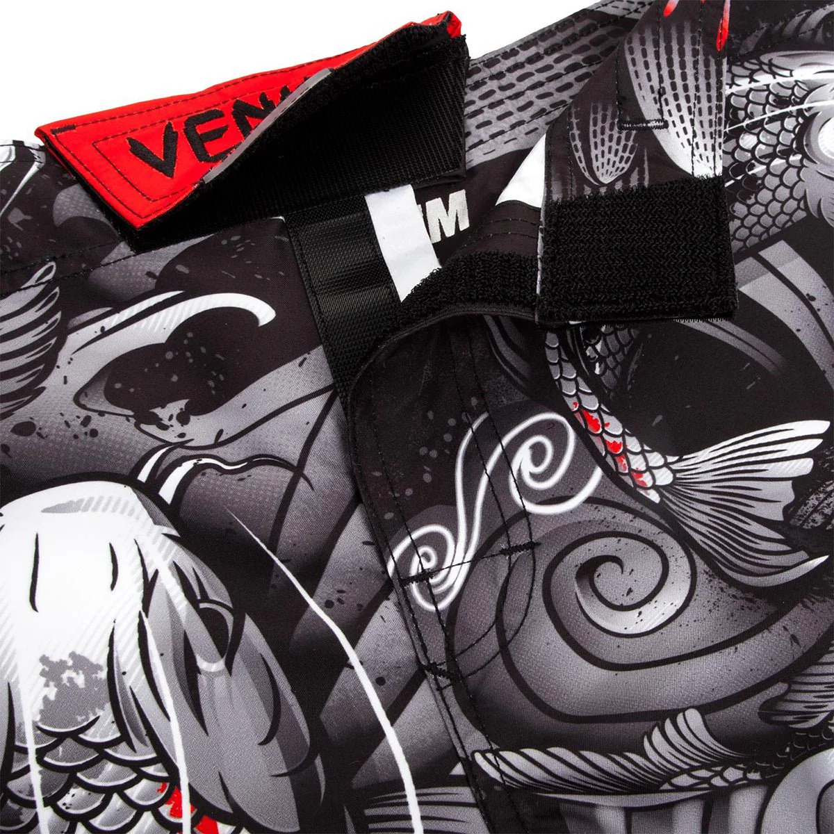 Venum Koi 2.0 Lightweight MMA Fight Shorts - Black/White - Image 6