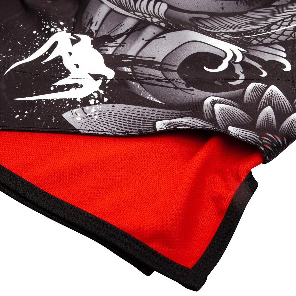 Venum Koi 2.0 Lightweight MMA Fight Shorts - Black/White - Image 7