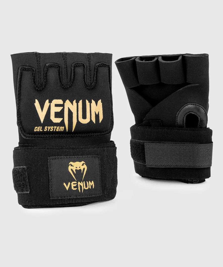 Venum Kontact Boxing Gel Glove Wraps - Black/Gold