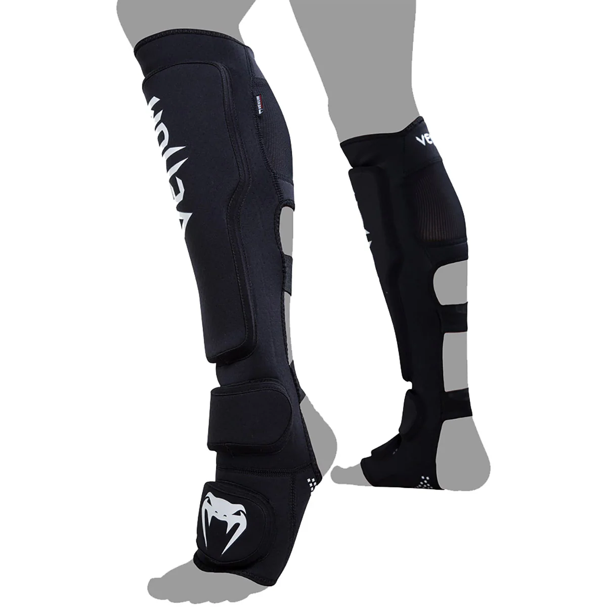 Venum Kontact Evo Shin Guards - Black - Image 2