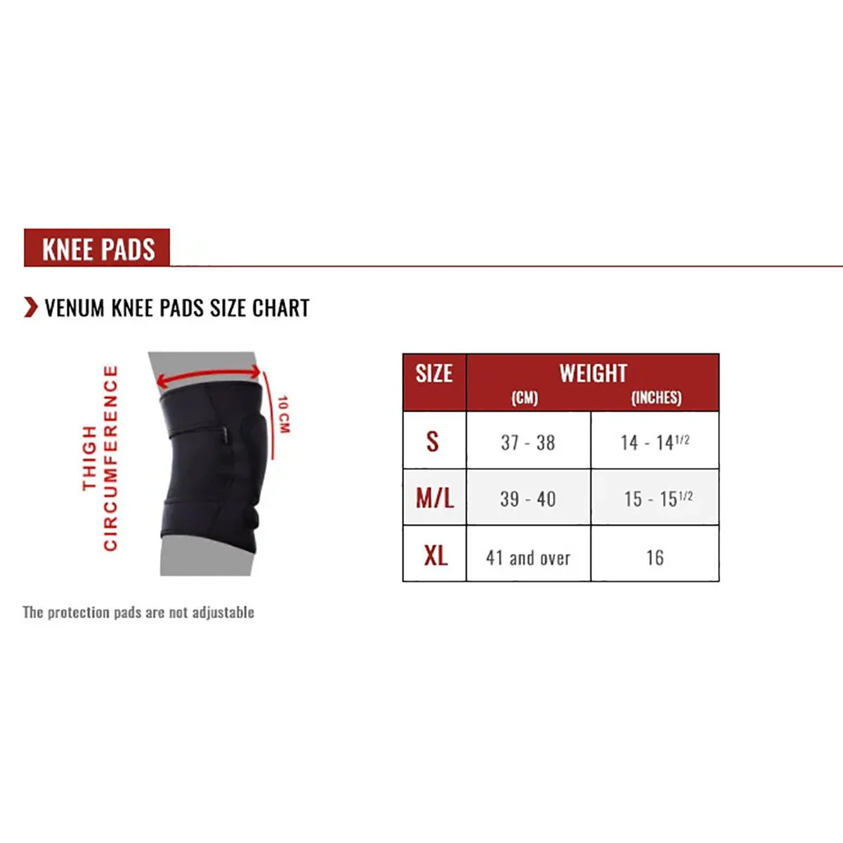 Venum Kontact Gel Shock System Protective MMA Training Knee Pads - Image 5