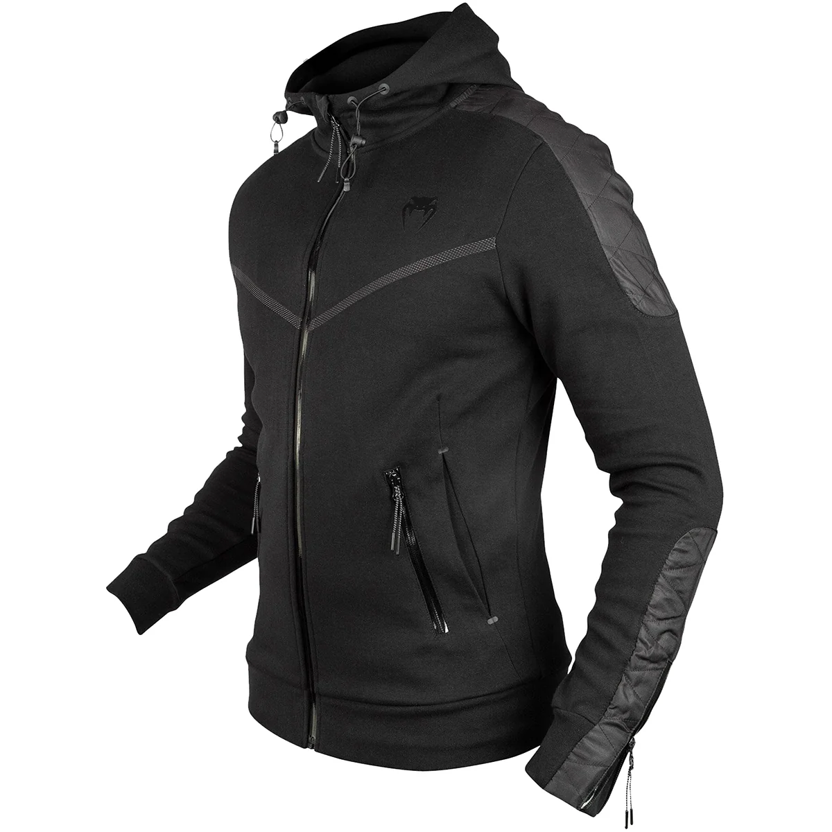 Venum Laser Evo Full Zip Hoodie - Black - Image 4