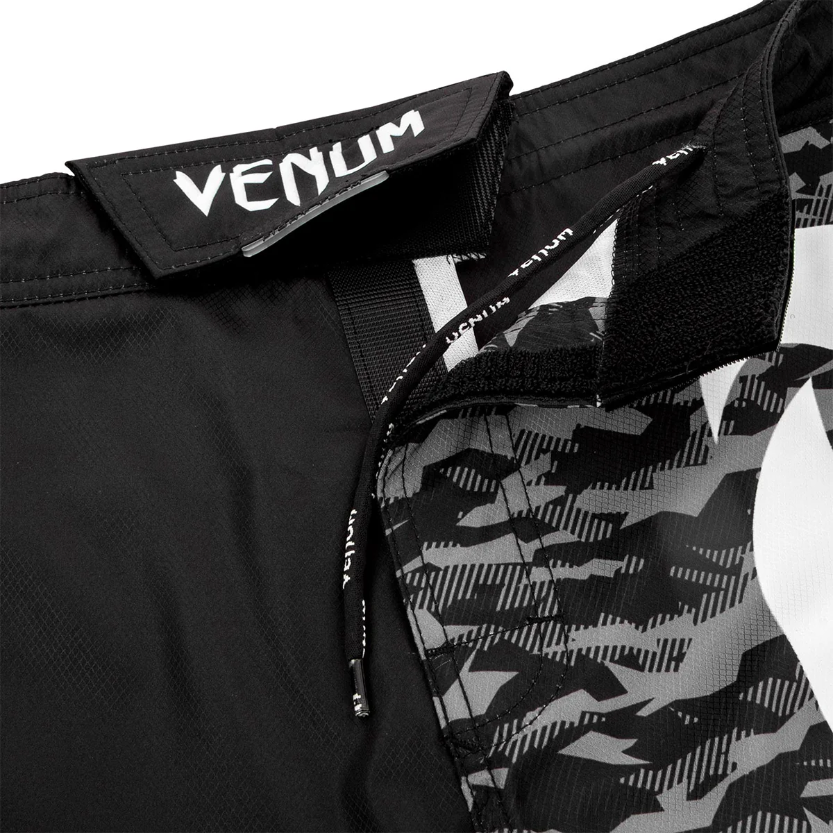 Venum Light 3.0 MMA Fight Shorts - Black/Urban Camo - Image 6