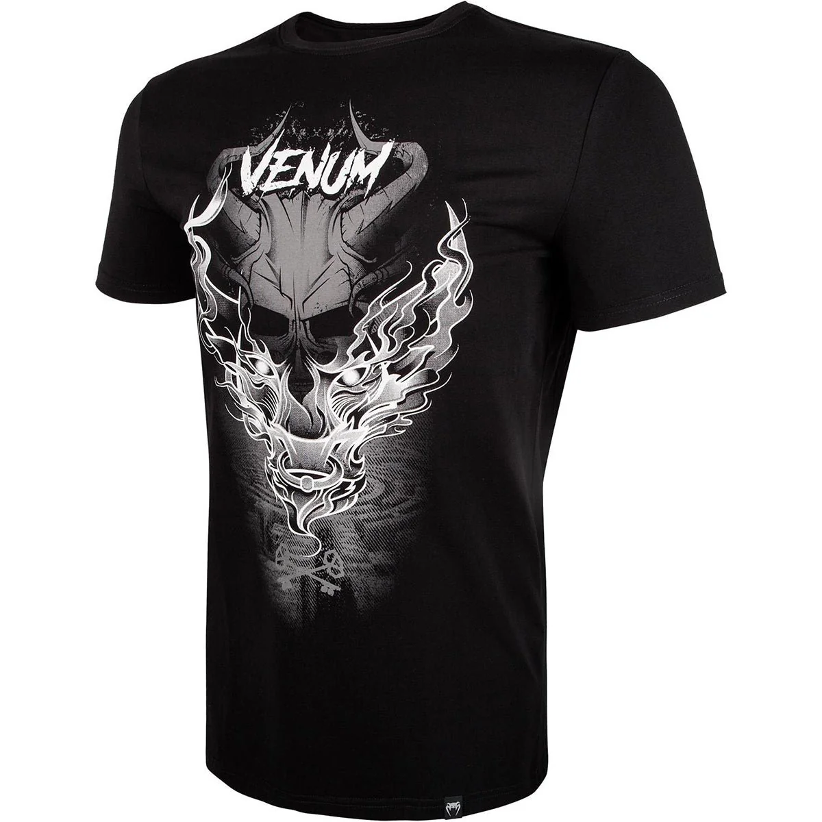 Venum Minotaur Crewneck T-Shirt - Black/White - Image 2