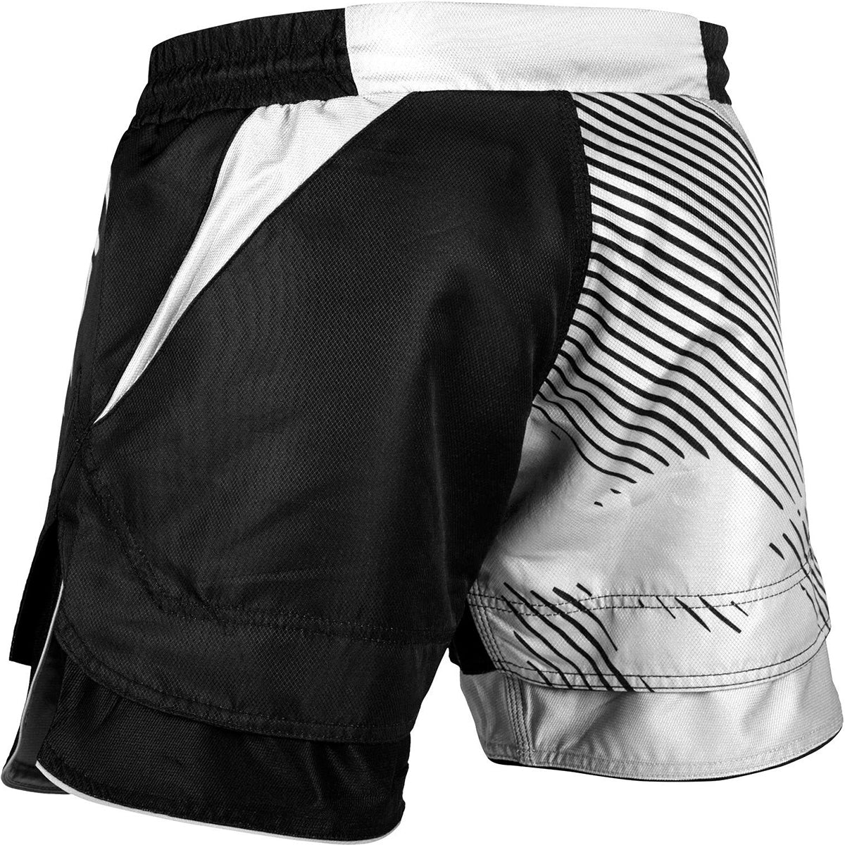 Venum No-Gi 2.0 Lightweight MMA Fight Shorts - Black/White - Image 3