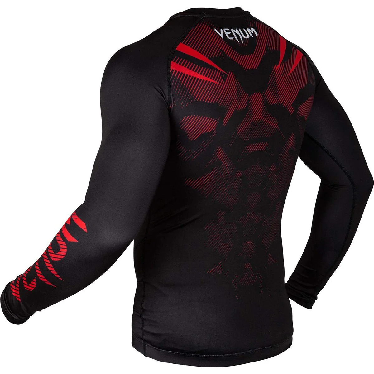 Venum No-Gi 2.0 Long Sleeve MMA Compression Rashguard - Black - Image 3