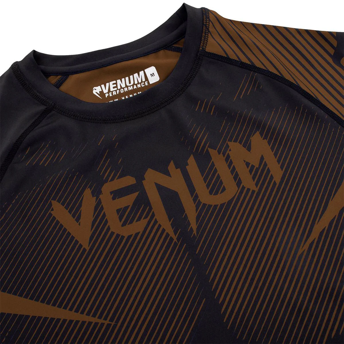Venum No-Gi 2.0 Long Sleeve MMA Compression Rashguard - Black/Brown - Image 5