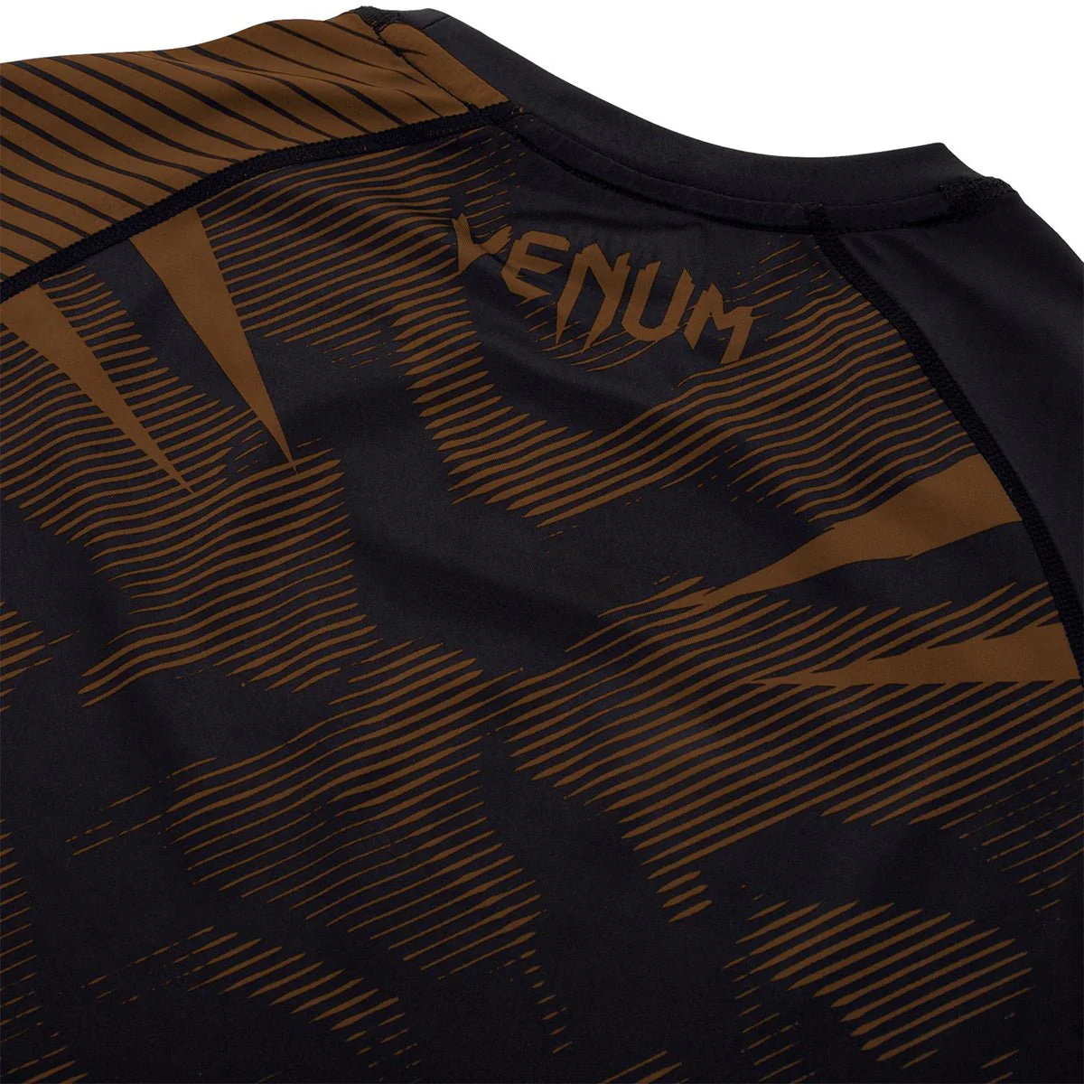 Venum No-Gi 2.0 Long Sleeve MMA Compression Rashguard - Black/Brown - Image 6