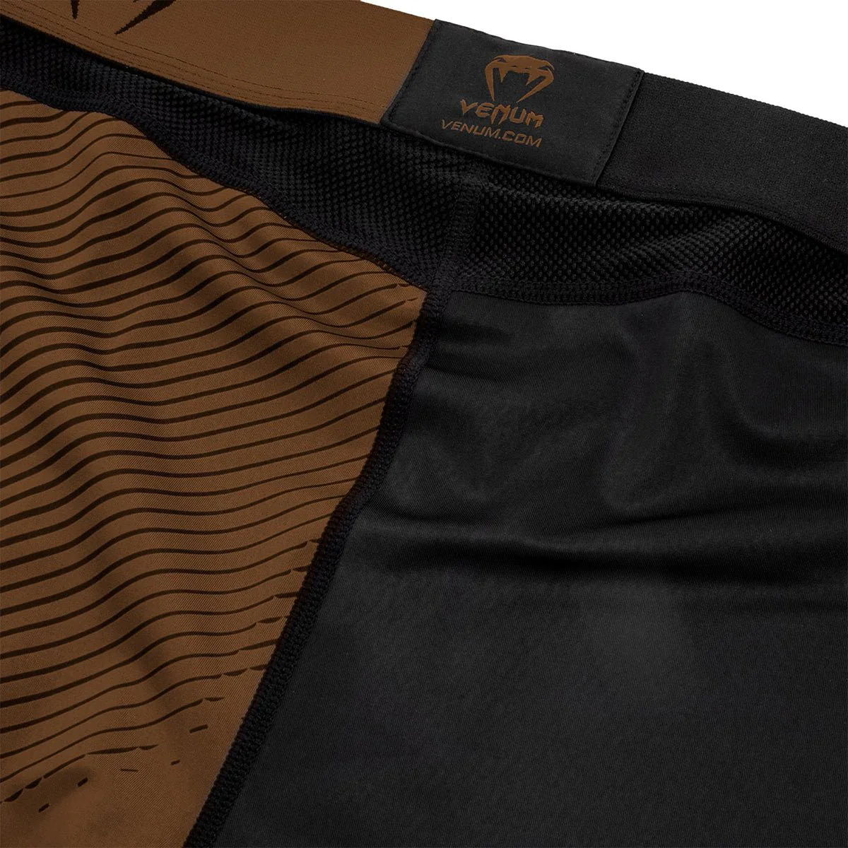 Venum No-Gi 2.0 MMA Compression Spats - Black/Brown - Image 6