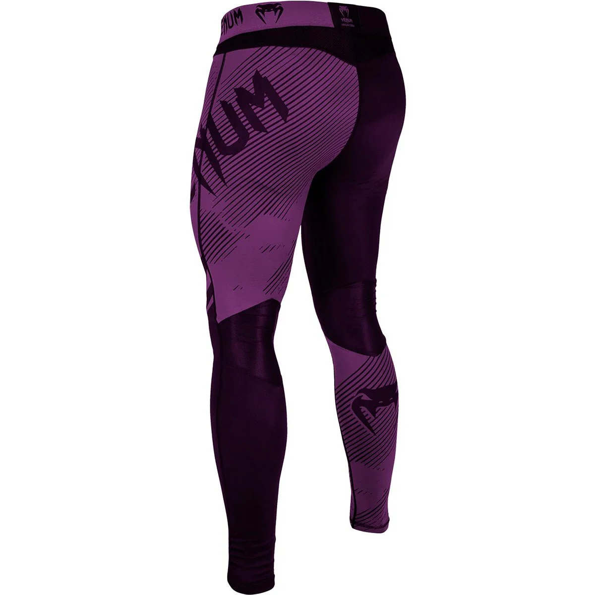 Venum No-Gi 2.0 MMA Compression Spats - Black/Purple - Image 2
