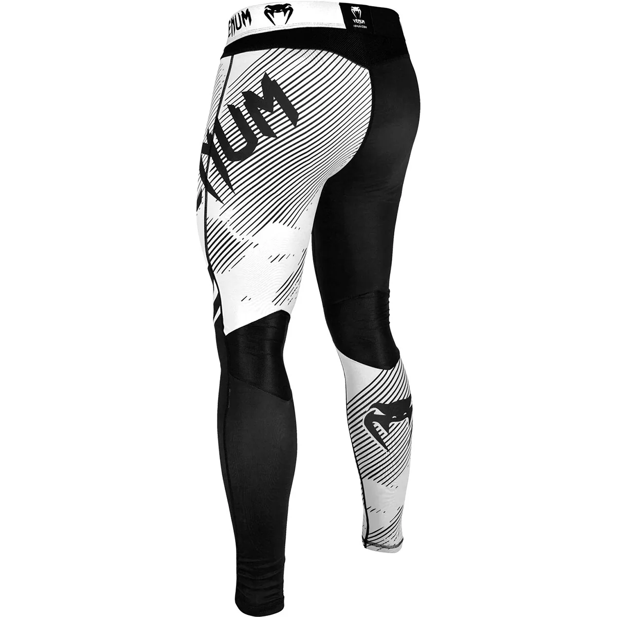 Venum No-Gi 2.0 MMA Compression Spats - Black/White - Image 3