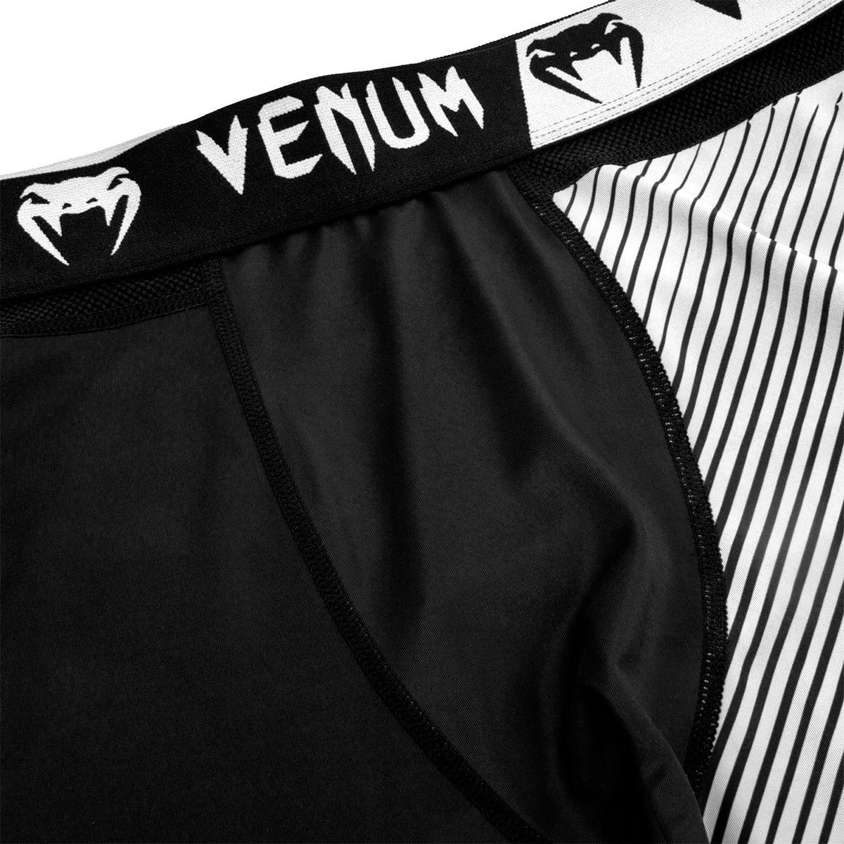 Venum No-Gi 2.0 MMA Compression Spats - Black/White - Image 5
