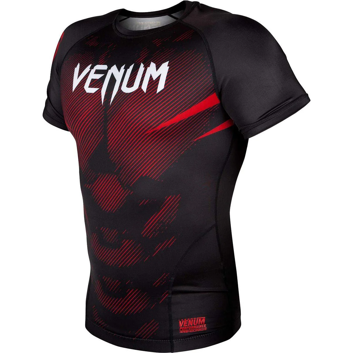 Venum No-Gi 2.0 Short Sleeve MMA Compression Rashguard - Black - Image 2