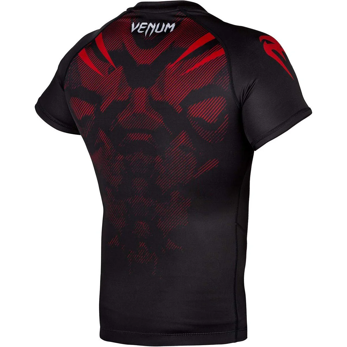 Venum No-Gi 2.0 Short Sleeve MMA Compression Rashguard - Black - Image 3