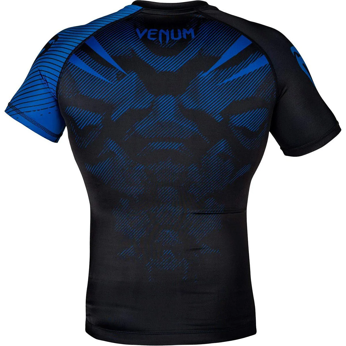 Venum No-Gi 2.0 Short Sleeve MMA Compression Rashguard - Black/Blue - Image 4