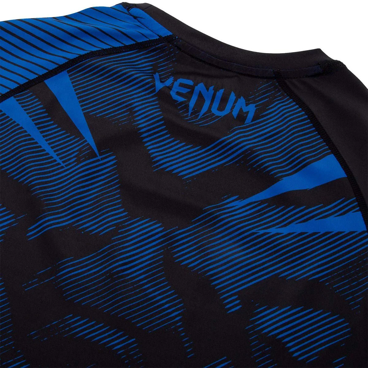 Venum No-Gi 2.0 Short Sleeve MMA Compression Rashguard - Black/Blue - Image 6