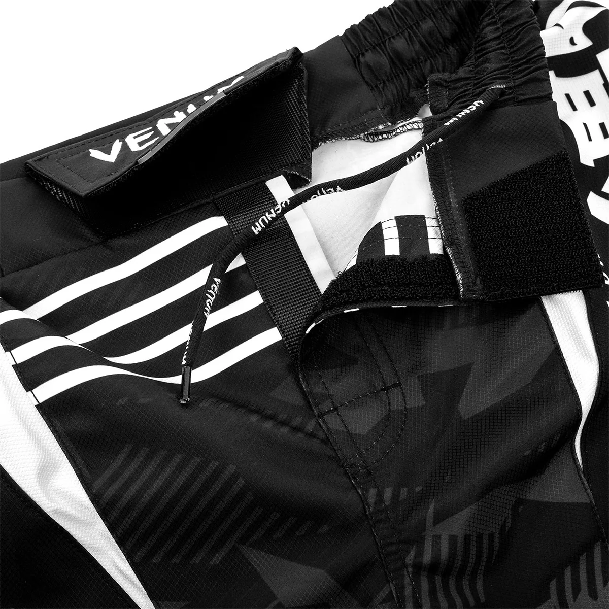 Venum Okinawa 2.0 MMA Fight Shorts - Black/White - Image 6