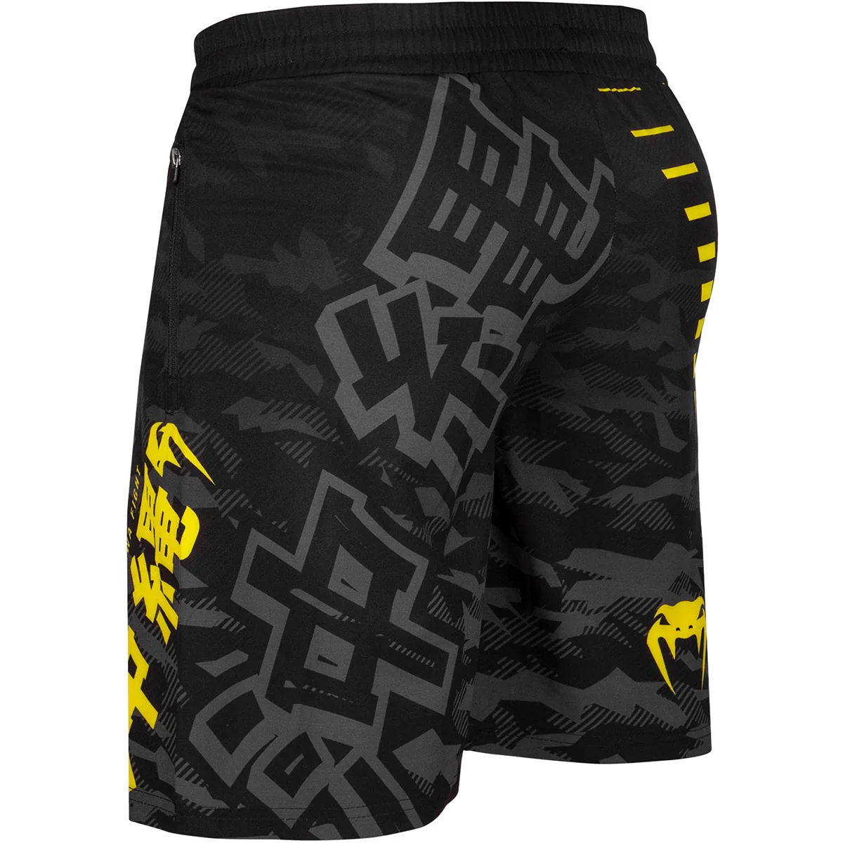 Venum Okinawa 2.0 Training Shorts - Black/Yellow - Image 4