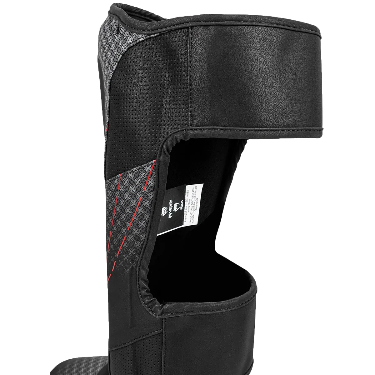 Venum Okinawa 3.0 Protective MMA Shin Instep Guards - Black/Red - Image 4