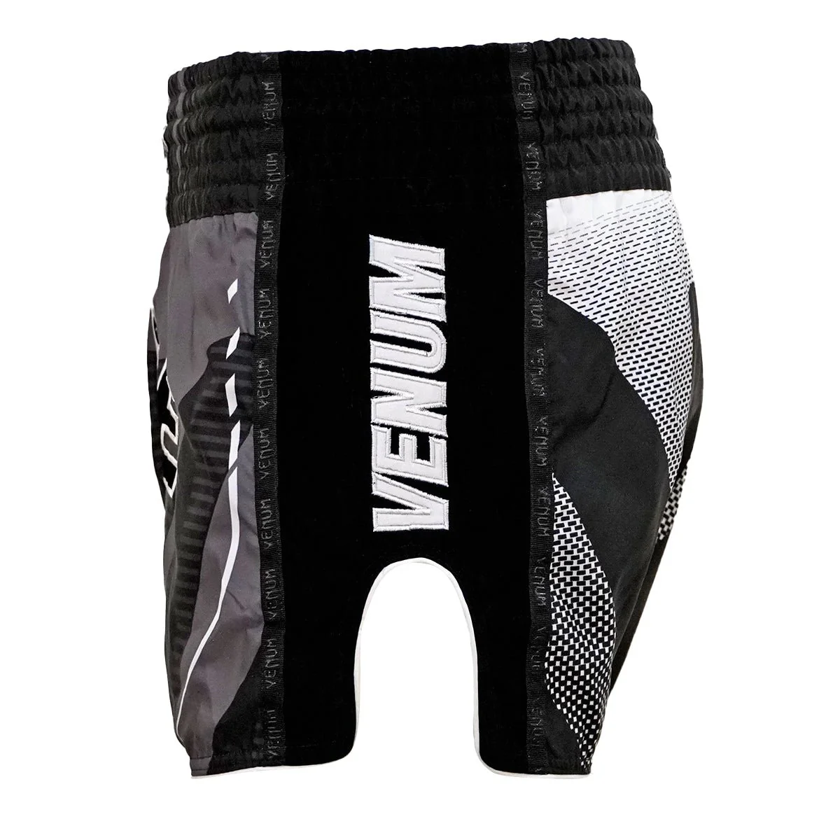 Venum One FC 3.0 Muay Thai Shorts - Black/White - Image 3