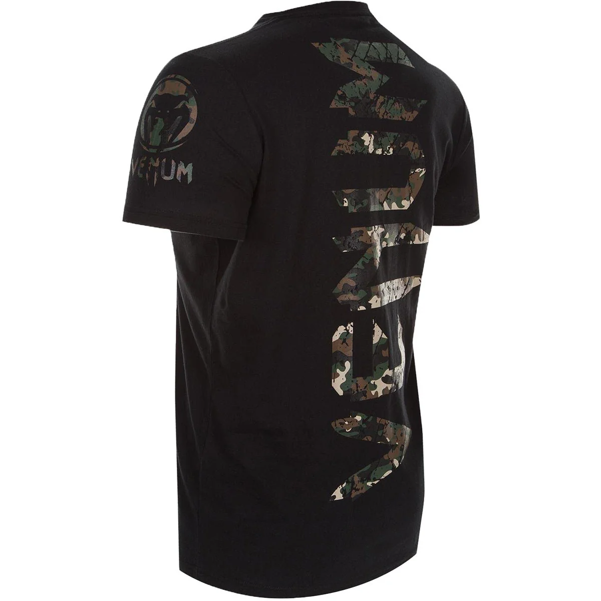 Venum Original Giant Crewneck T-Shirt - Black/Forest Camo - Image 3