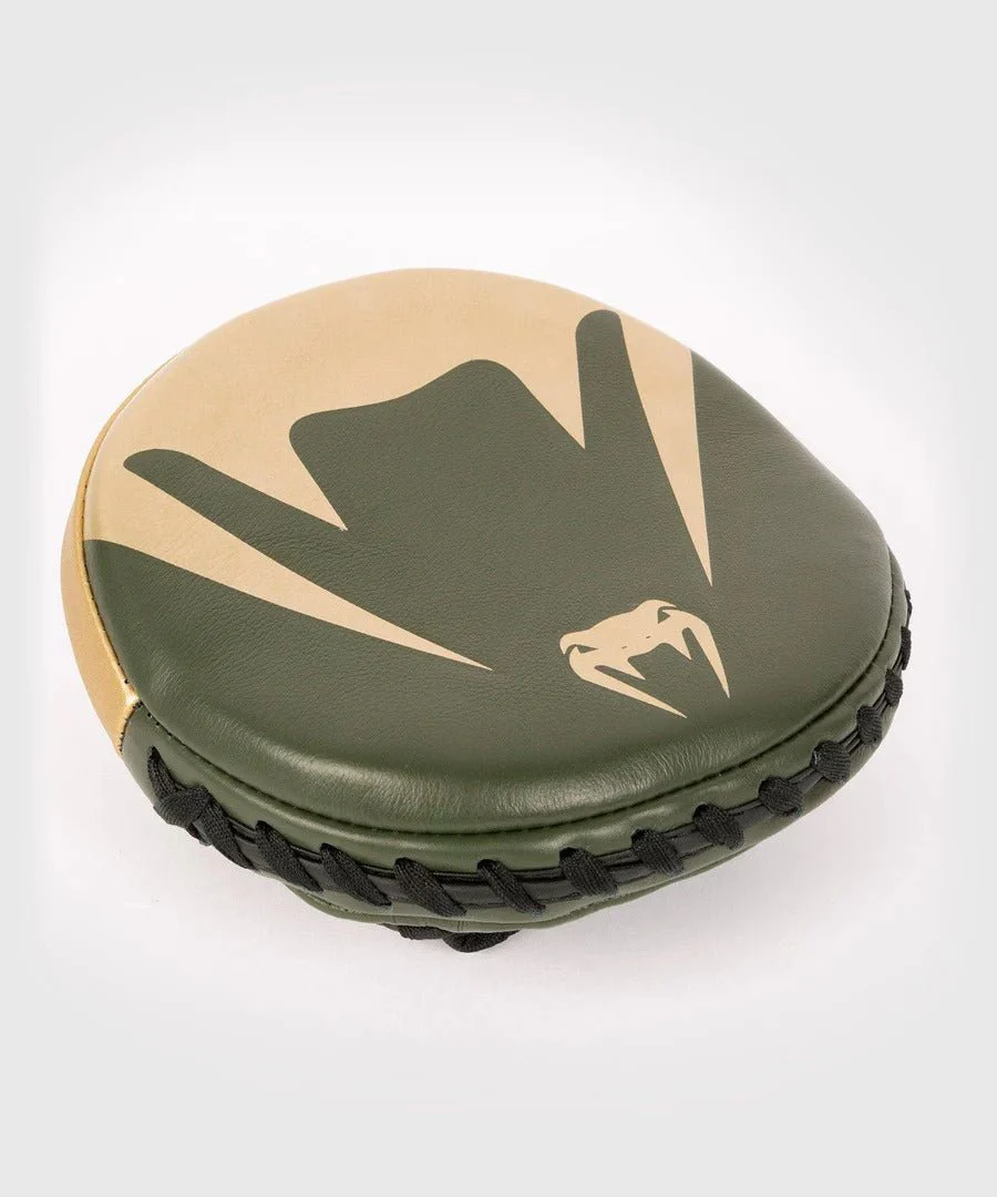 Venum Pro Boxing Mini Curved Punch Mitts - Khaki/Gold - Image 3