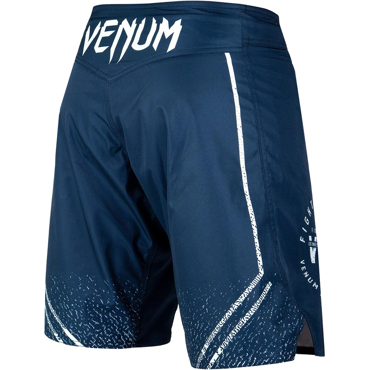 Venum Signature MMA Fight Shorts - Navy Blue/White - Image 3