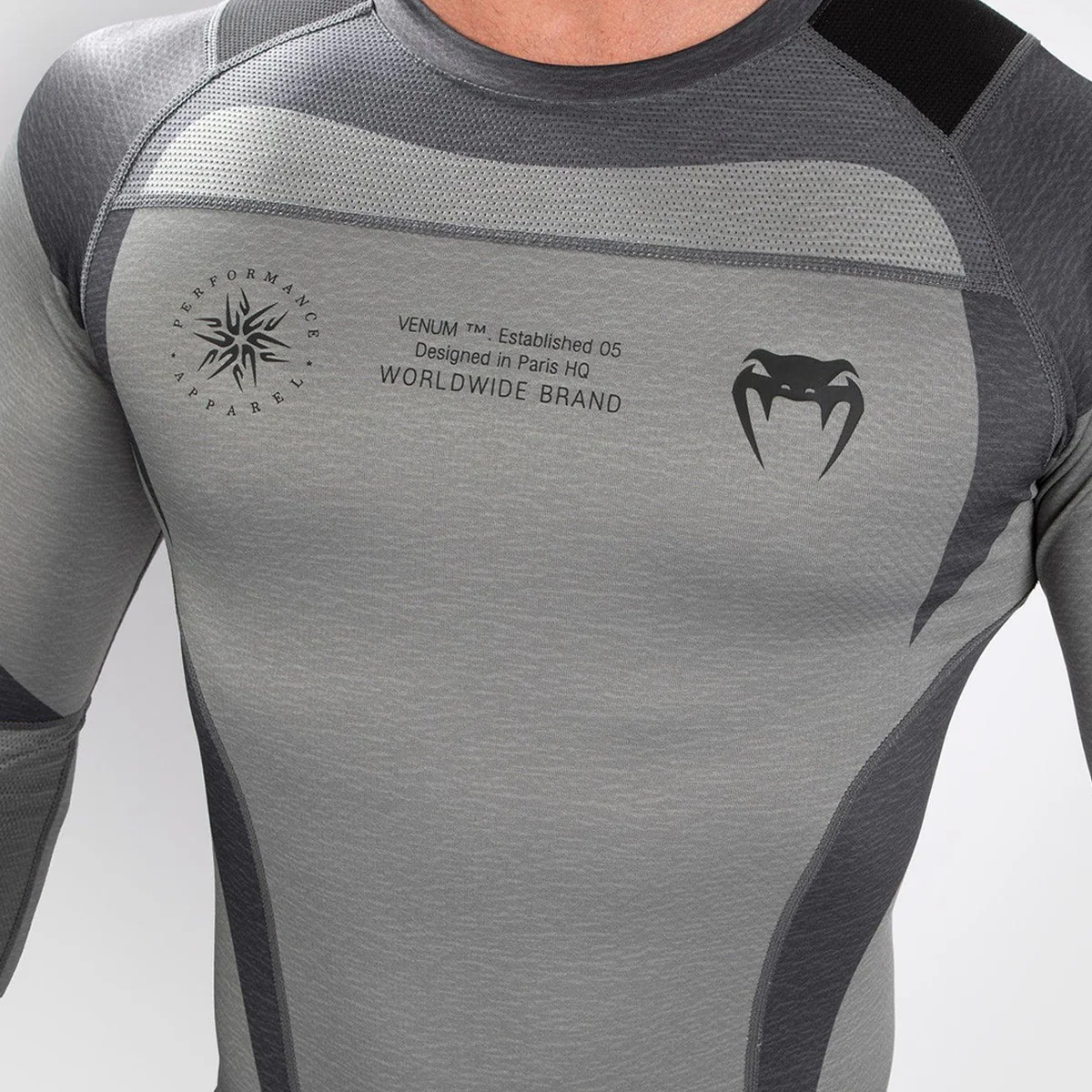 Venum Stone Long Sleeve Rashguard - Mineral Green