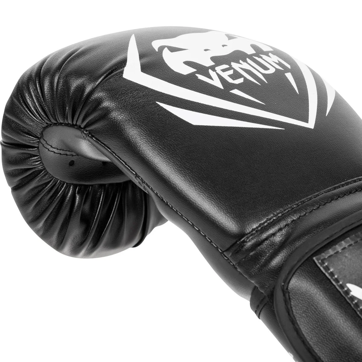 Venum Synthetic Leather Contender Boxing Gloves - Black - Image 10