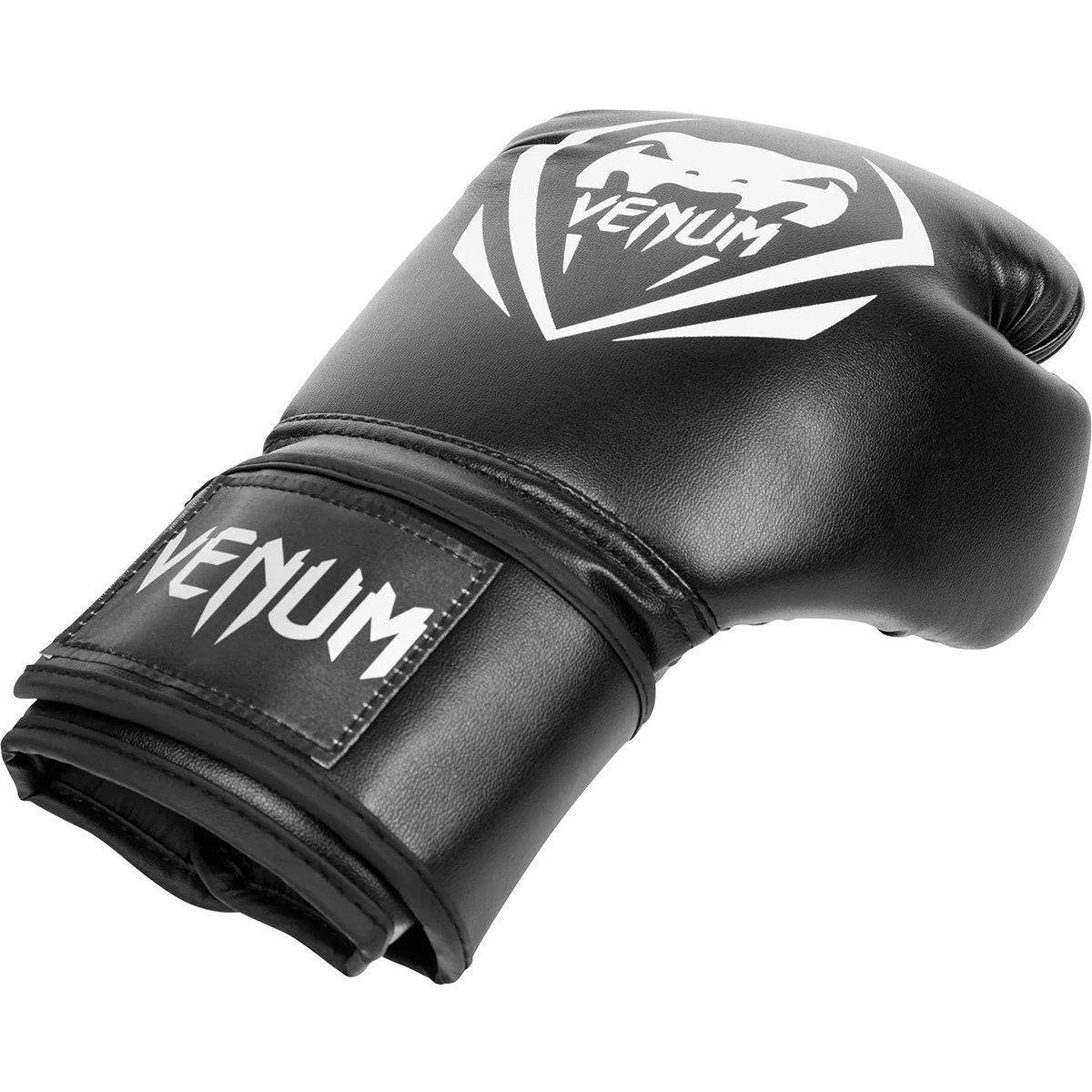 Venum Synthetic Leather Contender Boxing Gloves - Black - Image 8