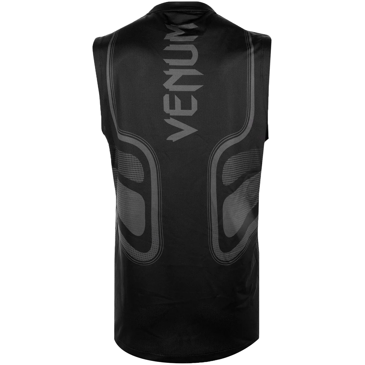 Venum Tempest 2.0 Dry Tech X-Fit Crewneck Tank Top - Black/Gray - Image 2