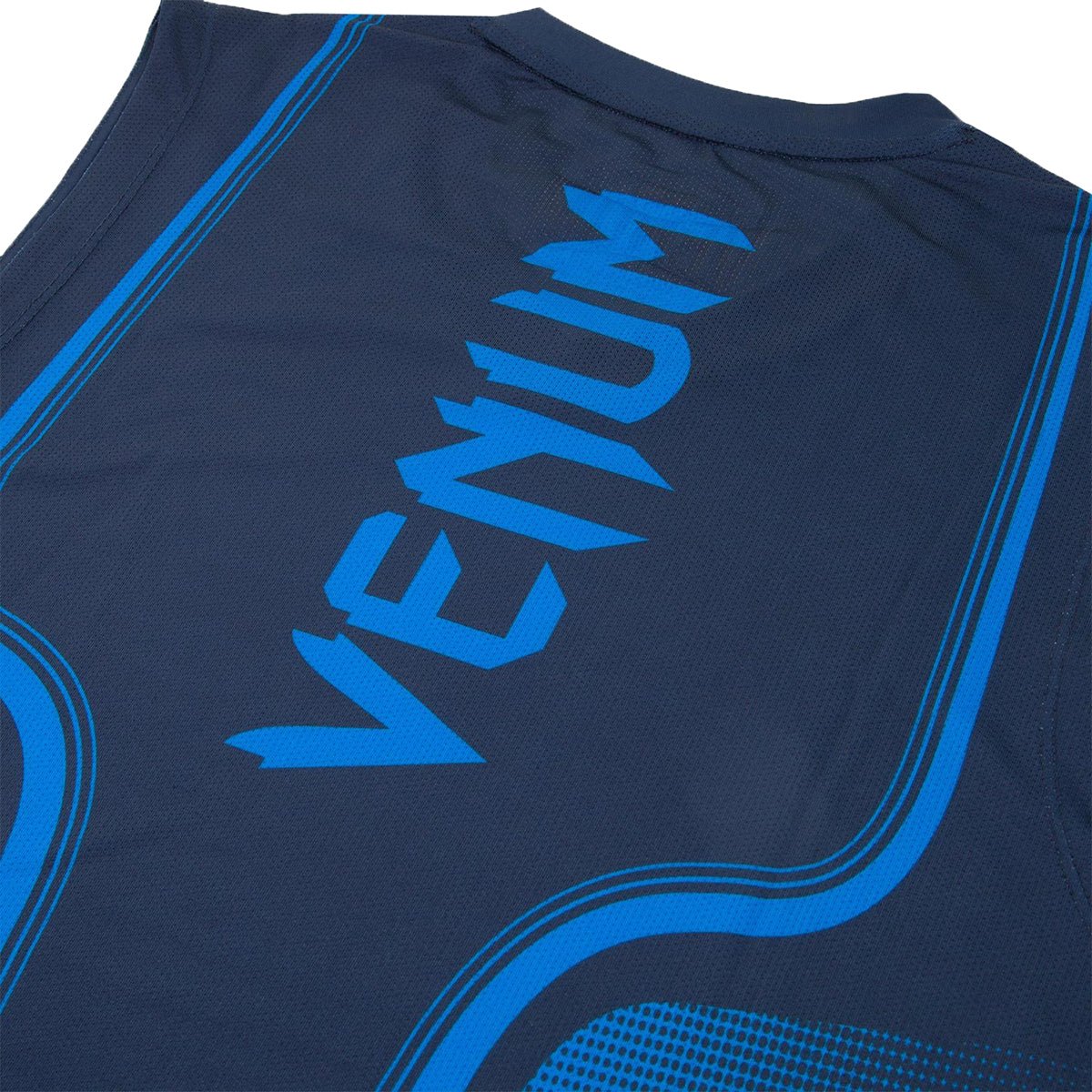 Venum Tempest 2.0 Dry Tech X-Fit Crewneck Tank Top - Blue/Navy Blue - Image 4