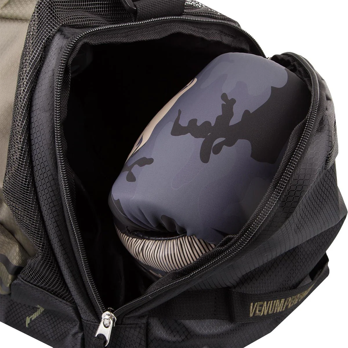 Venum Trainer Lite Sport Duffel Bag - Khaki/Black - Image 6