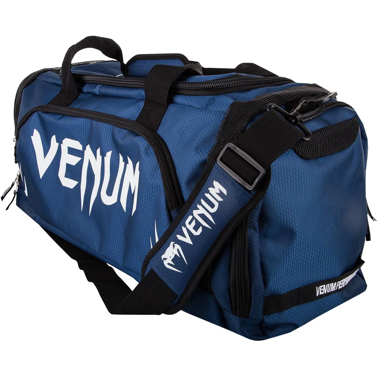 Venum Trainer Lite Sport Duffel Bag - Navy Blue/White - Image 2