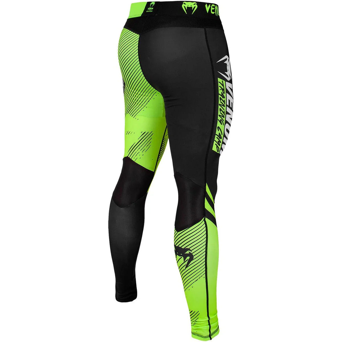 Venum Training Camp 2.0 Compression Spats - Black/Neon Yellow - Image 4