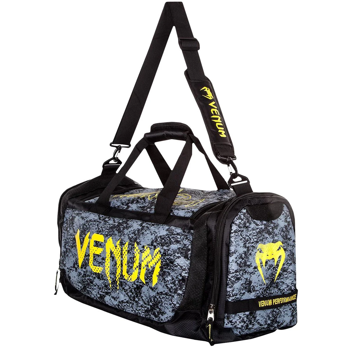 Venum Tramo Sports Bag - Black/Yellow - Image 2