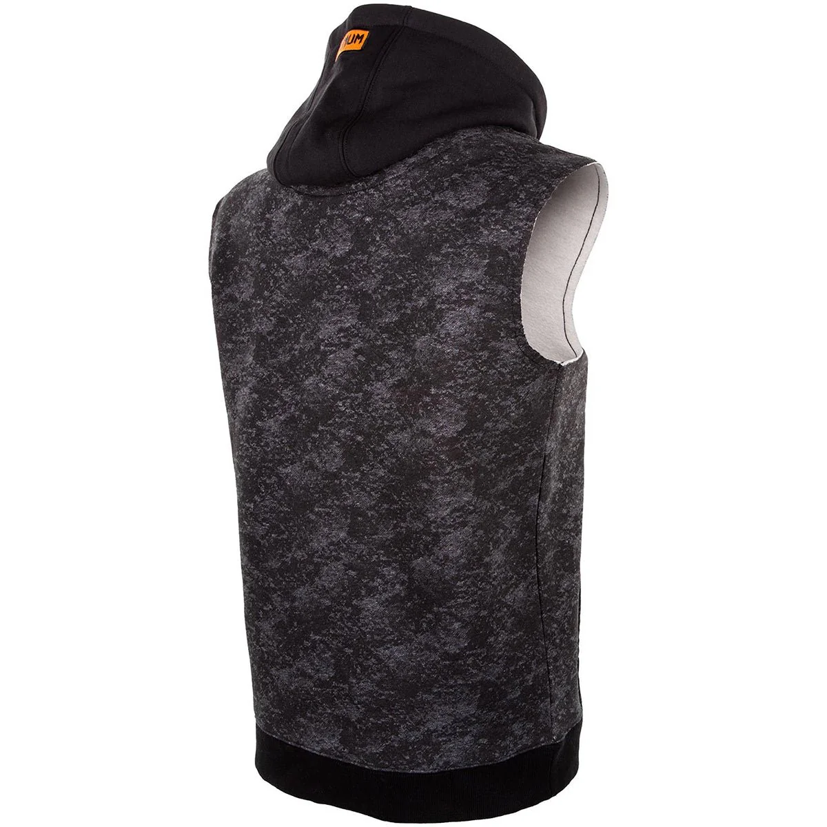 Venum Tramo Zip-Up Sleeveless MMA Hoodie - Black/Gray - Image 4