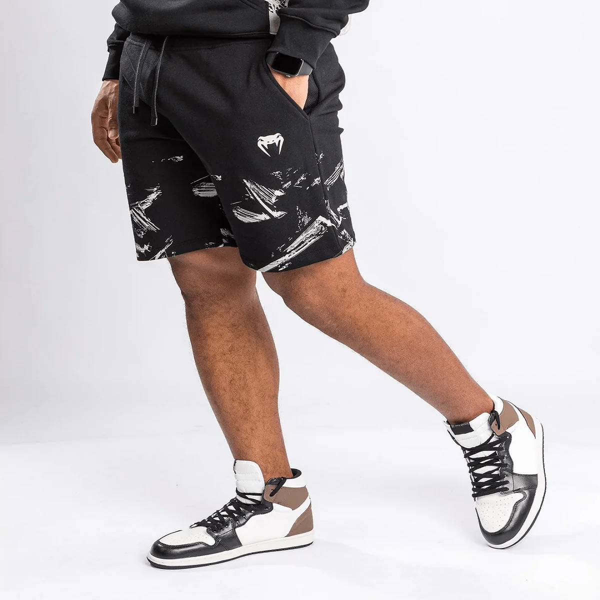 Venum UFC Authentic Fight Week 2.0 Fitness Shorts - Black/Sand - Image 2