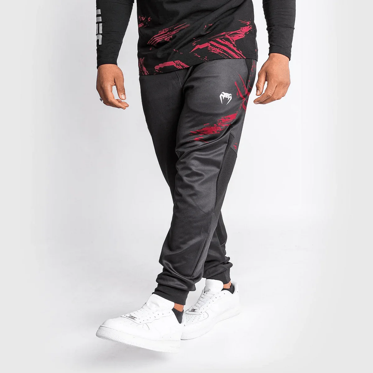 Venum UFC Authentic Fight Week 2.0 Jogger Pants - Black/Red - Image 4