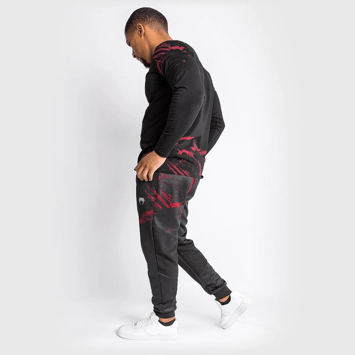 Venum UFC Authentic Fight Week 2.0 Jogger Pants - Black/Red - Image 5